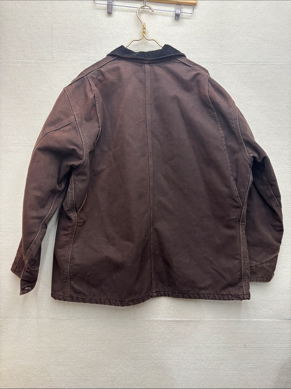 Carhartt 2XL vintage USA lined Canvas Duck Chore Jacket with Corduroy Collar - Picture 7 of 12